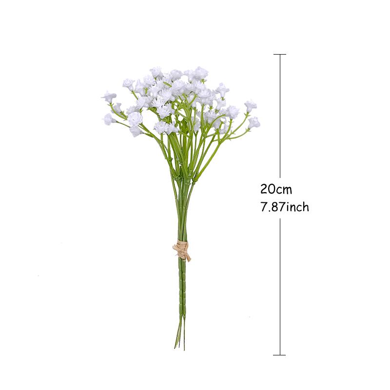 1/2/3pcs White Gypsophila Artificial Flowers Wedding Bouquet Decoration Arrangement Plastic Babies Breath Fake Flower Home Decor