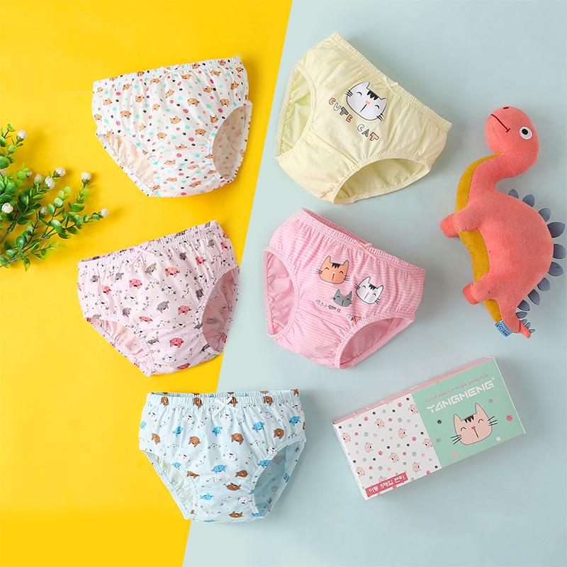 All-Cotton A-Grade Girls' Briefs: No-Wedgie Underwear for Small to Medium Children and Babies