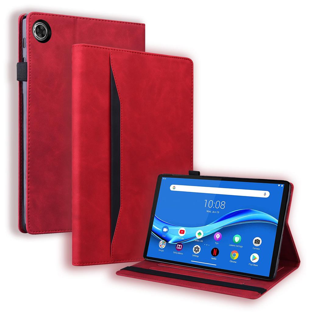 Para Lenovo Tab K10C/Tab E10C Capa Protetora Folio de Couro PU para Tablet com Porta-Cartões