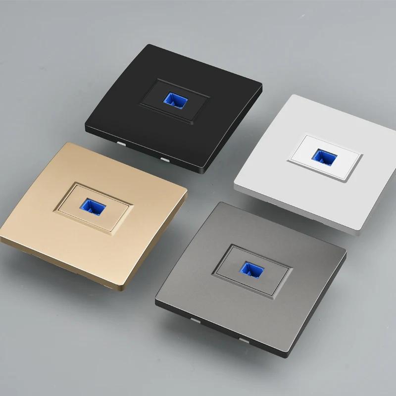 Depoguye Επιτοίχιος πίνακας υποδοχής πληροφοριών οπτικών ινών μίας θύρας, πάνελ σύνδεσης τοίχου οπτικών ινών SC με καλώδιο οπτικών ινών