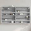VidaXL Display Cabinet Concrete Grey 100x8.5x58 Cm Engineered Wood, Wall Cabinet, Wall Storage Cabinet, Cabinet 847943