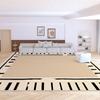 Contemporary Velvet Loop Rug - Water, Stain, and Dust Resistant for Living Room, Coffee Table, Bedroom, or Study