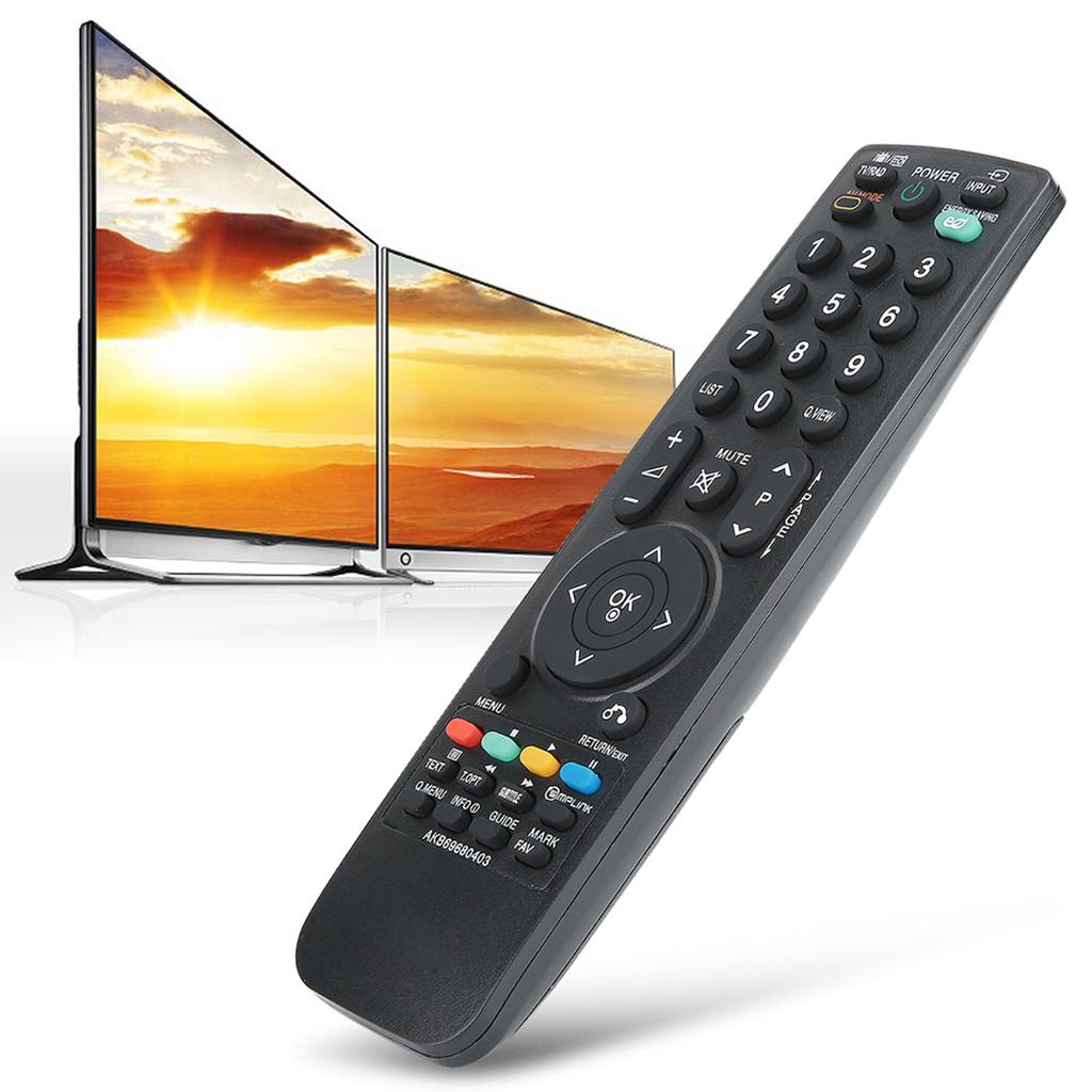 Schwarze ABS-Fernbedienung für Fernseher, 10 m Reichweite, für LG AKB69680403 AKB69680401 AKB69680409