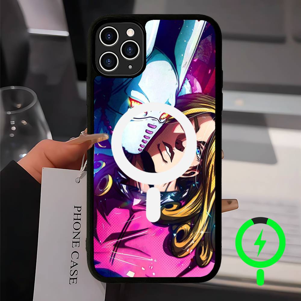 

Anime Jojo Bizarre Adventure Magnetic Matte Phone Case For IPhone 16 17 15 14 13 12 11 For Magsafe Wireless Charge Cover iPhone 11 pro