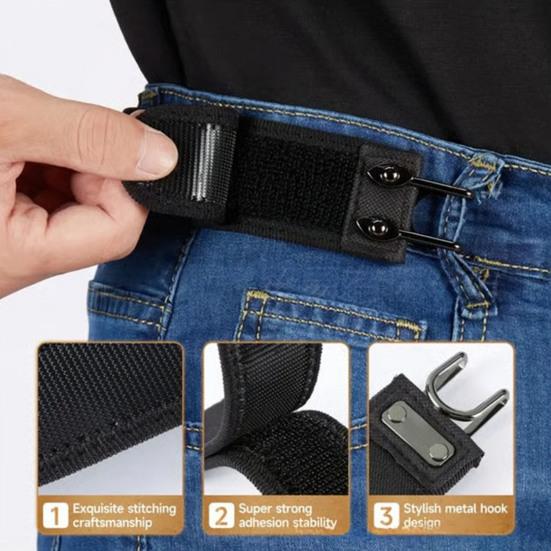 1/2Pcs Elastic Waistband with Metal Buckle Adjustable Screw Fixing Wear-Resistant Fabric Wide Strap Belt Training Safety Belt