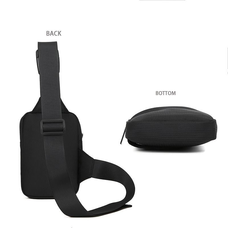 Versatile Casual Chest Bag, Single Shoulder Rucksack, Stylish And Minimalist Crossbody Bag, Featuring a Multi-Pocket Design
