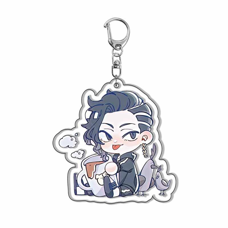 Anime Figure Tokyo Revengers Acrylic Keychain Haitani Original Manjiro Baji Keisuke Draken Cosplay Cute Keyring Fans Gifts New 5cm