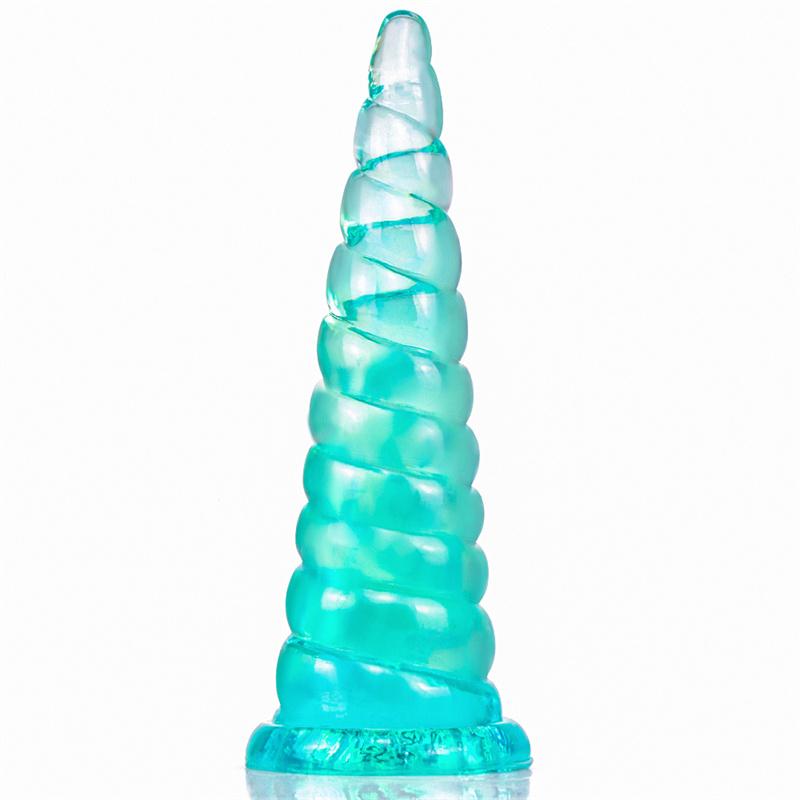 Kackkopf Eierlos Transparent Penis Groß Simulation Falscher Penis Kristall Weibliches Masturbationsgerät Analer Stöpsel Erwachsenenprodukte