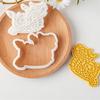 Beautiful Pattern Biscuit Crafting Embosser Funny Dessert Molds Celebration Cookie Stamp Alternative Shape Biscuit Molds