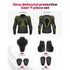 Motorcycle Armor Jacket Unisex Summer Riding with 7Pcs Set CE Protective Gear Soft Breathable Mesh Top Body Protector Equipment