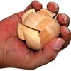 Puzzle 3D in legno Kongming Lock - Rompicapo con palla per rilassarsi, gioco di intelligenza da tavolo, (Design del calcio), Rilascio di pressione in ufficio, puzzle