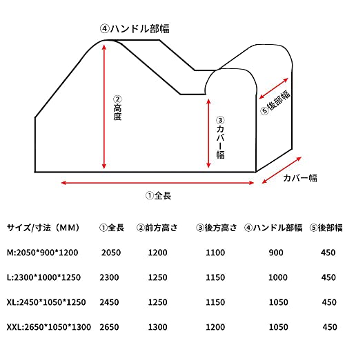 COVERGROUP Ultra Water-Repellent Motorcycle Cover, Fits Large 250cc and 400cc Motorcycles Up To 245cm, 420D Durable Thick Heat-Resistant Waterproof Du