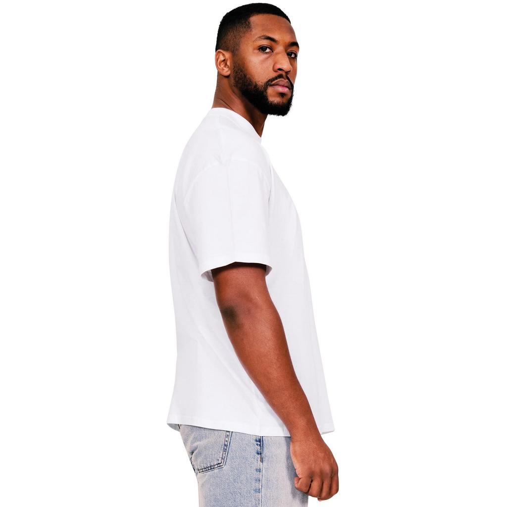 Casual Classics Pánské tričko Ringspun Bavlna s prodlouženým výstřihem