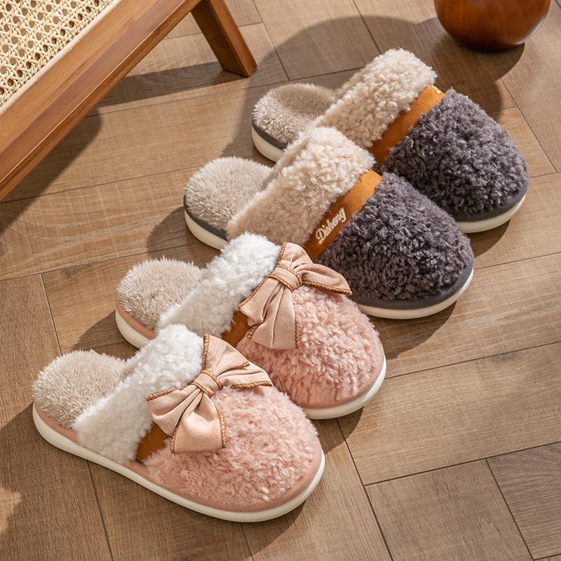 Damen- & Herren Niedliche Gemütliche Baumwollpantoffeln - Warm, Dicke Weiche Sohlen für den Heimgebrauch