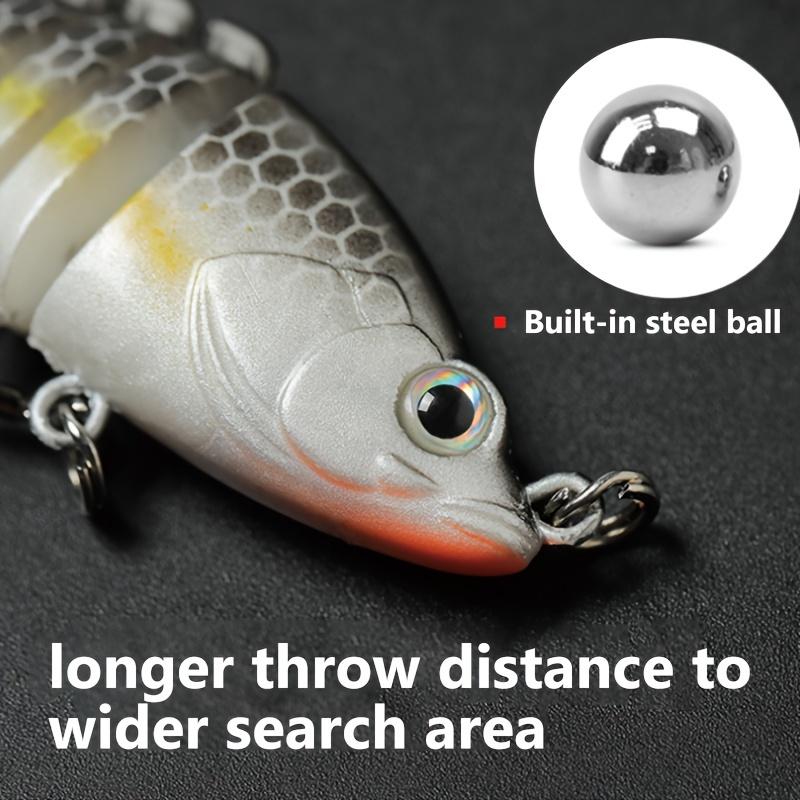 1pc of Segmented Fish Imitation Hard Bait Soft Lures - 2.36inch/5G - Suitable for Fishing Trout And Bass in Both Saltwater And Freshwater