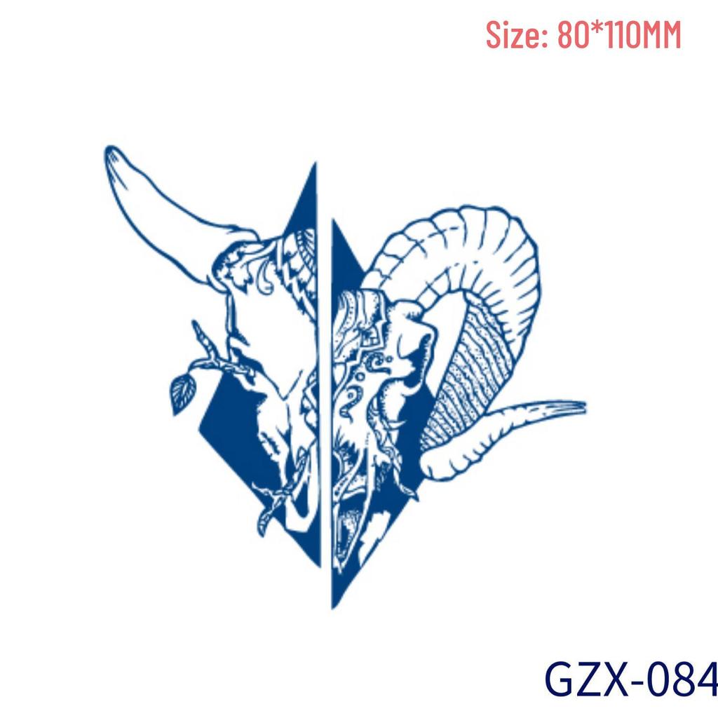 Juice-Based Semi-Permanent Non-Reflective Waterproof Herbal Tattoo Stickers - Sweat-Resistant, Personalized, Internet Celebrity Style