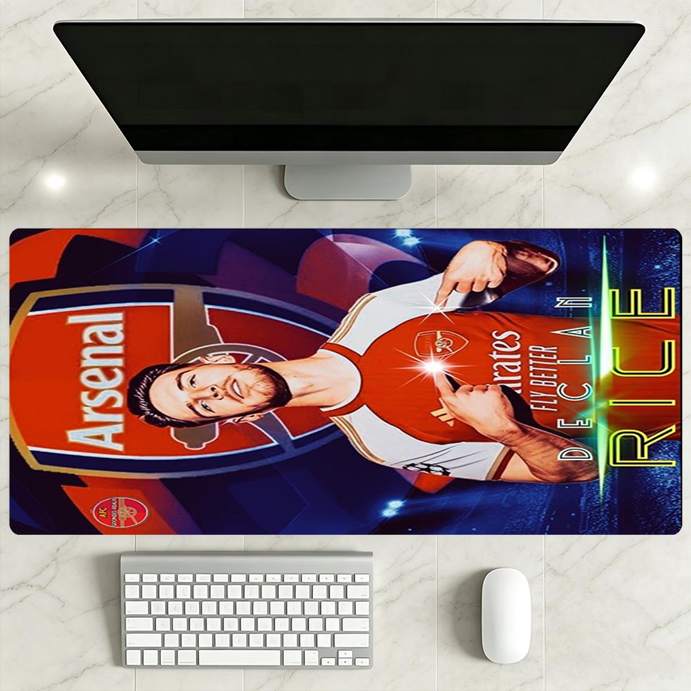 Arsenal Football Player Gaming Mouse Pad Keyboard Mat Office Mouse Mats Non-Slip Rubber Base Computer Decor Item Office Use