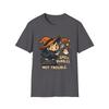 Unisex Softstyle T-Shirt Joyful Witch Wand Funny Ghost Pumpkin Bubble Halloween