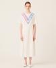The Studio K V Check Point Summer Dress (Ivory)