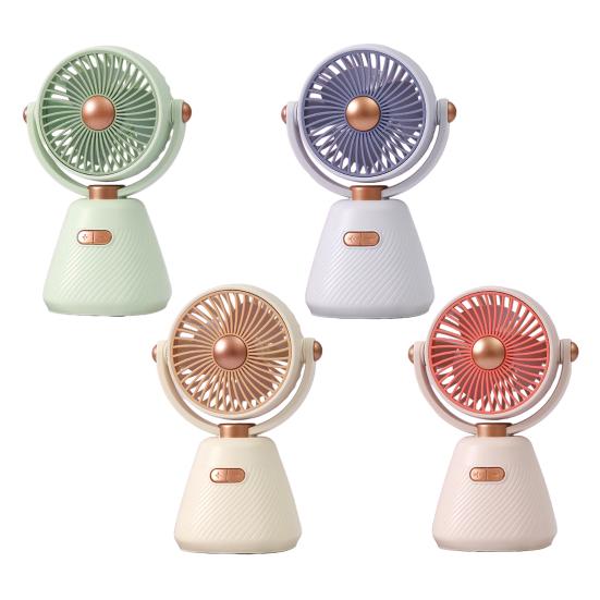 Mini-Schreibtischventilator 100 Geschwindigkeiten Winkelverstellbar USB-wiederaufladbar Sommer Handventilator Tragbar Outdoor Reise Mini Persönlicher Ventilator