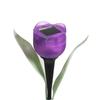 Garden Decoration Supplies Tulip Flower Shape LED Solar Powered Waterproof Tube Lawn Lights Standing Decor for Yard Outdoor
