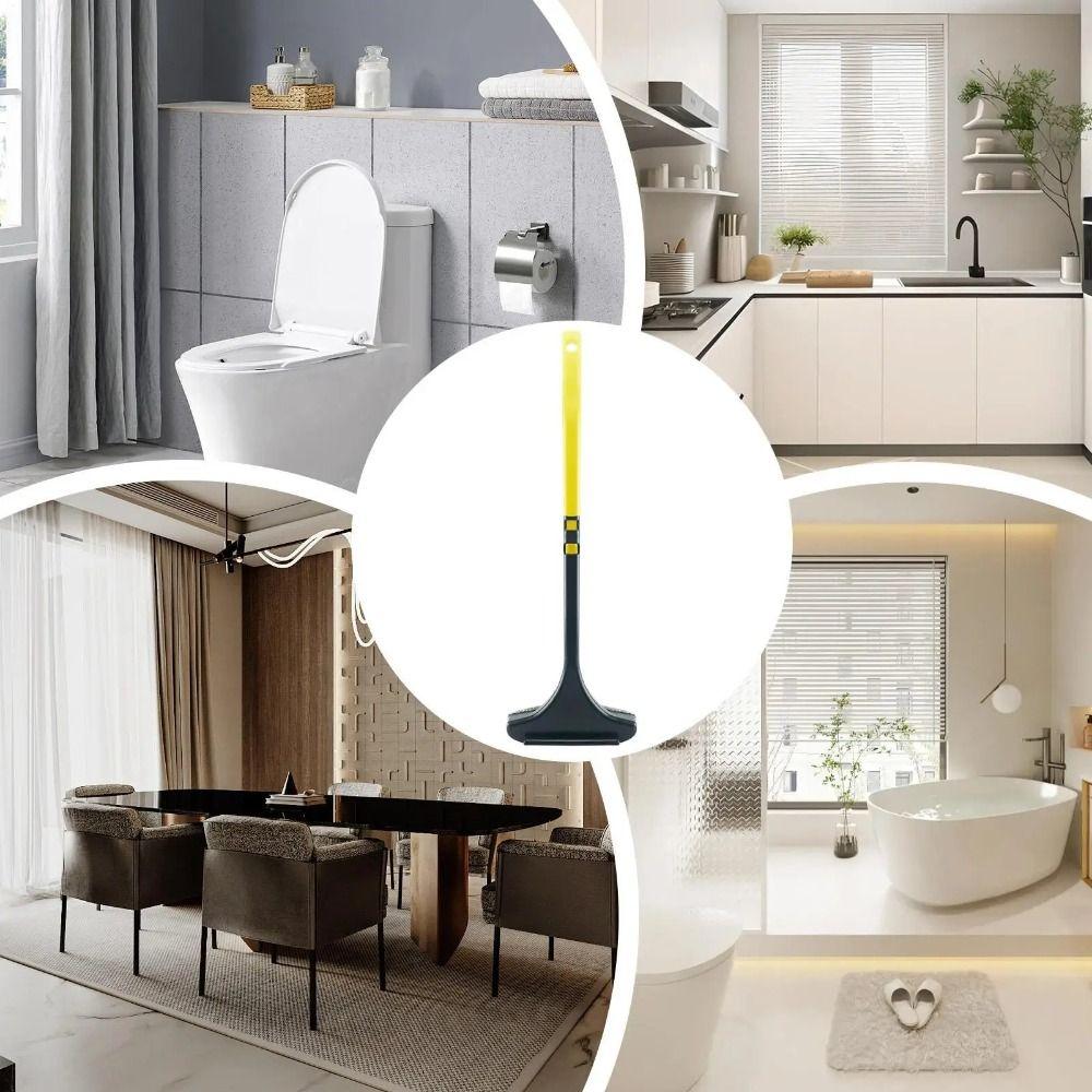 Ergonomic Window Screen Cleaning Brush Retractable Glass Cleaning Brush Mirror Scrubber  Household