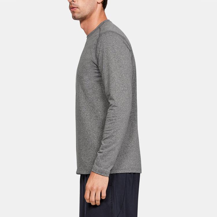 Under Armour Fitted Sports Training Crewneck Sweatshirt Men sweatshirt Carbon-Gray 1310989-090