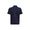 Under Armour Solid Color Golf Sports Short Sleeve Polo Shirt Men Tops Navy-Blue 1377374-410
