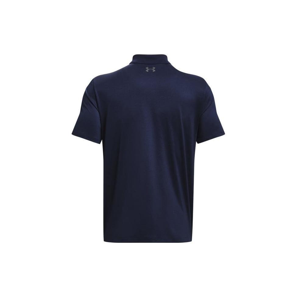 Under Armour Solid Color Golf Sports Short Sleeve Polo Shirt Men Tops Navy-Blue 1377374-410