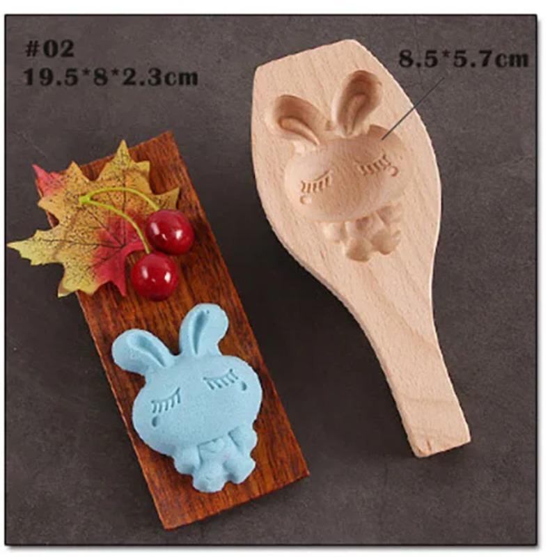 Wooden Pastry Mould Mung Bean Cake Mold Baking Tool 3d Ice Cream Diy Kitchen Household Products A Snack Accessories Party Gift