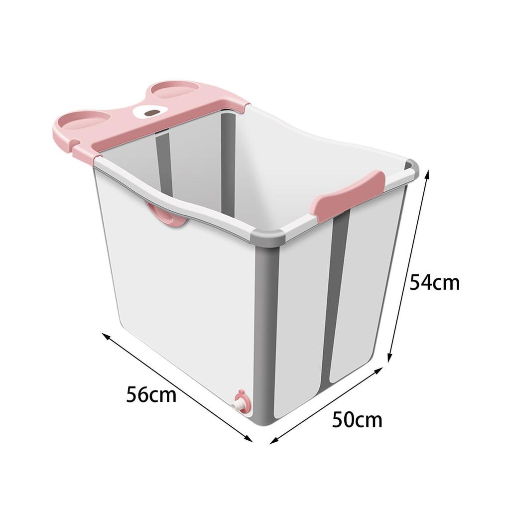 Compact Baby Bathtub with Cartoon Design And Non-Slip Base