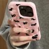 Dachshunds Pattern Soft Silicone Phone Case For iPhone 17 Air 16 15 14 13 12 11 Pro Max Plus Wrinkle Texture Cover
