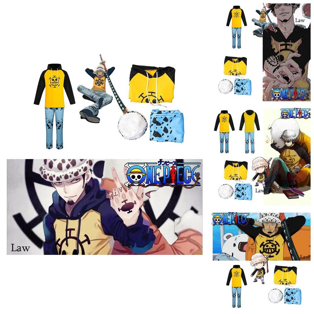 Cos One Piece Trafalgar D. Water Law Cosplay Costume
