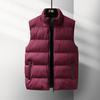 Fashionable Trendy Cotton Vest Stand Collar Autumn and Winter Warm Jacket for Men