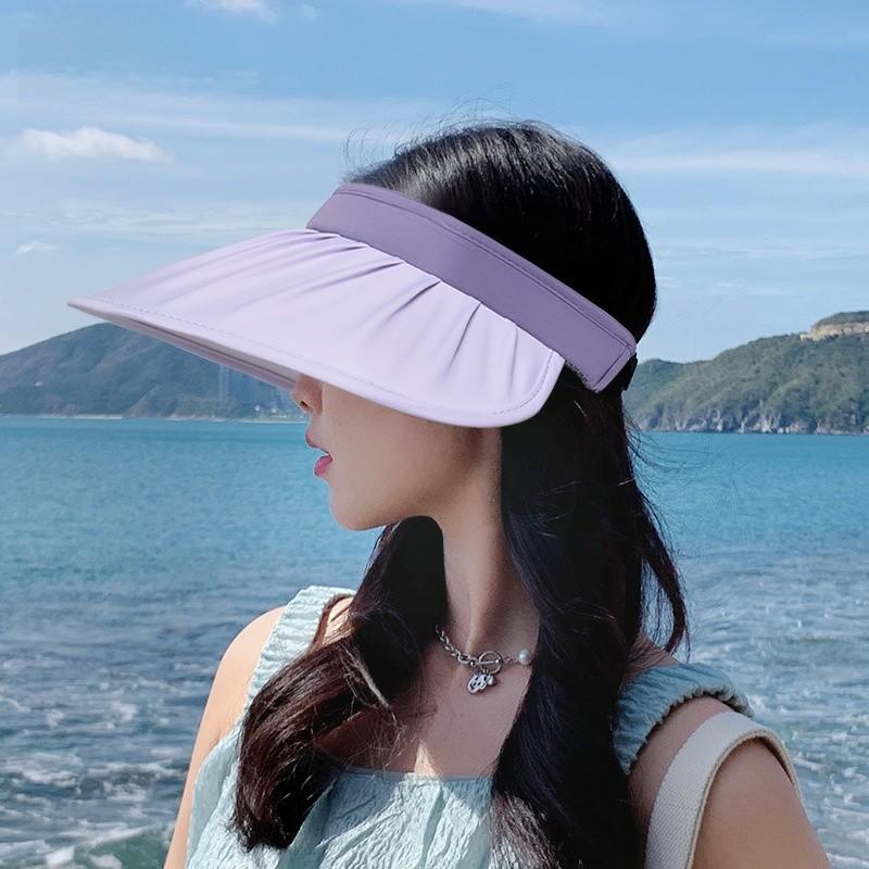 Summer Upf50 Sun Hat For Women With Large Brim And Breathable Ice Silk Fabric