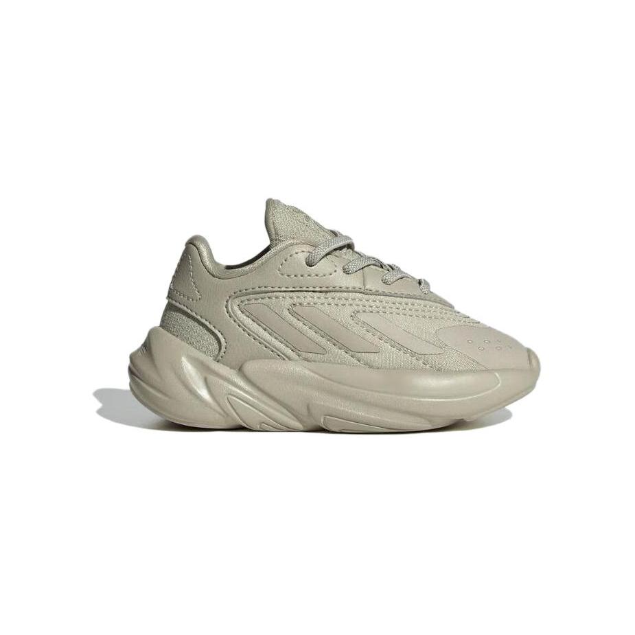 Adidas Originals Ozelia Slip Resistant Abrasion Resistant Low top Toddler Shoes Beige Baby IE2812