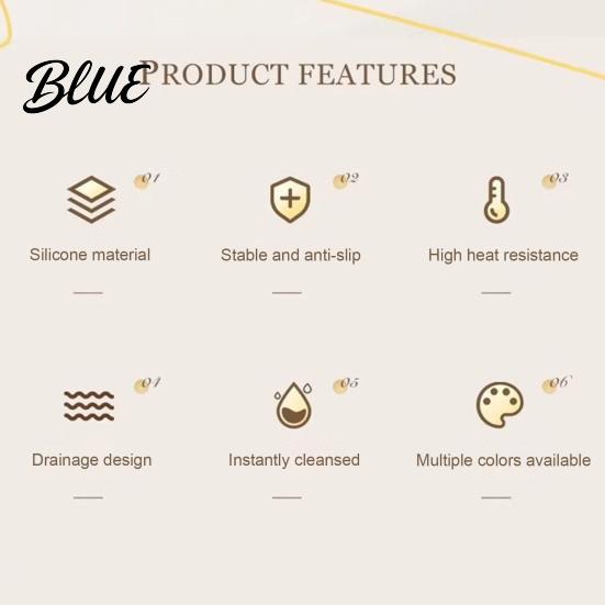 Durable Silicone Coaster Petal Shaped Coaster Heat Resistant Mat