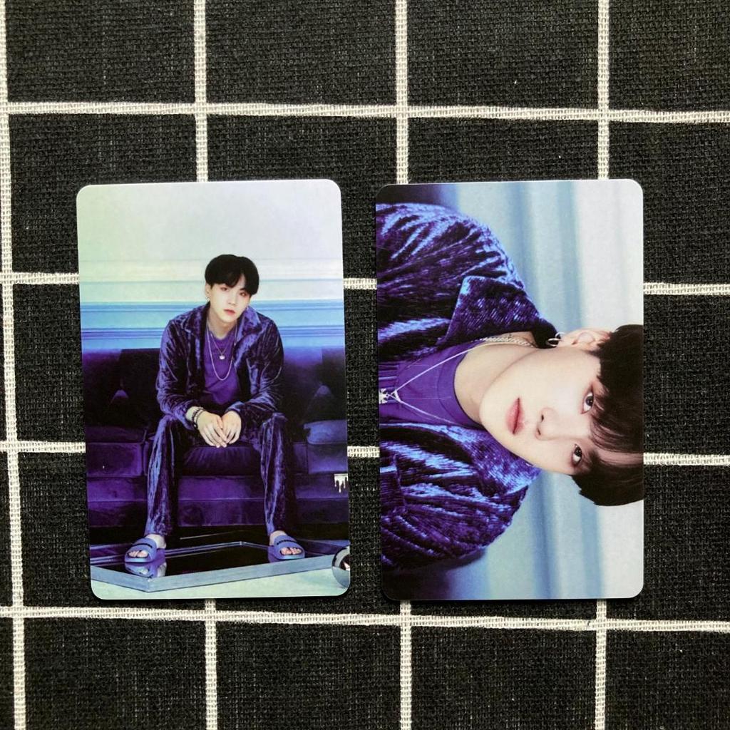 [USED] BTS BE Unreleased Lucky Draw Trading Cards (2 cards) Yoongi & Suga