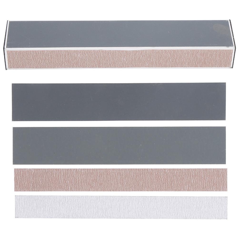 Aluminum alloy +  sandpaper Fret Leveling Beam Sand‑toned Fret Leveling Bar  For Guitar Repair