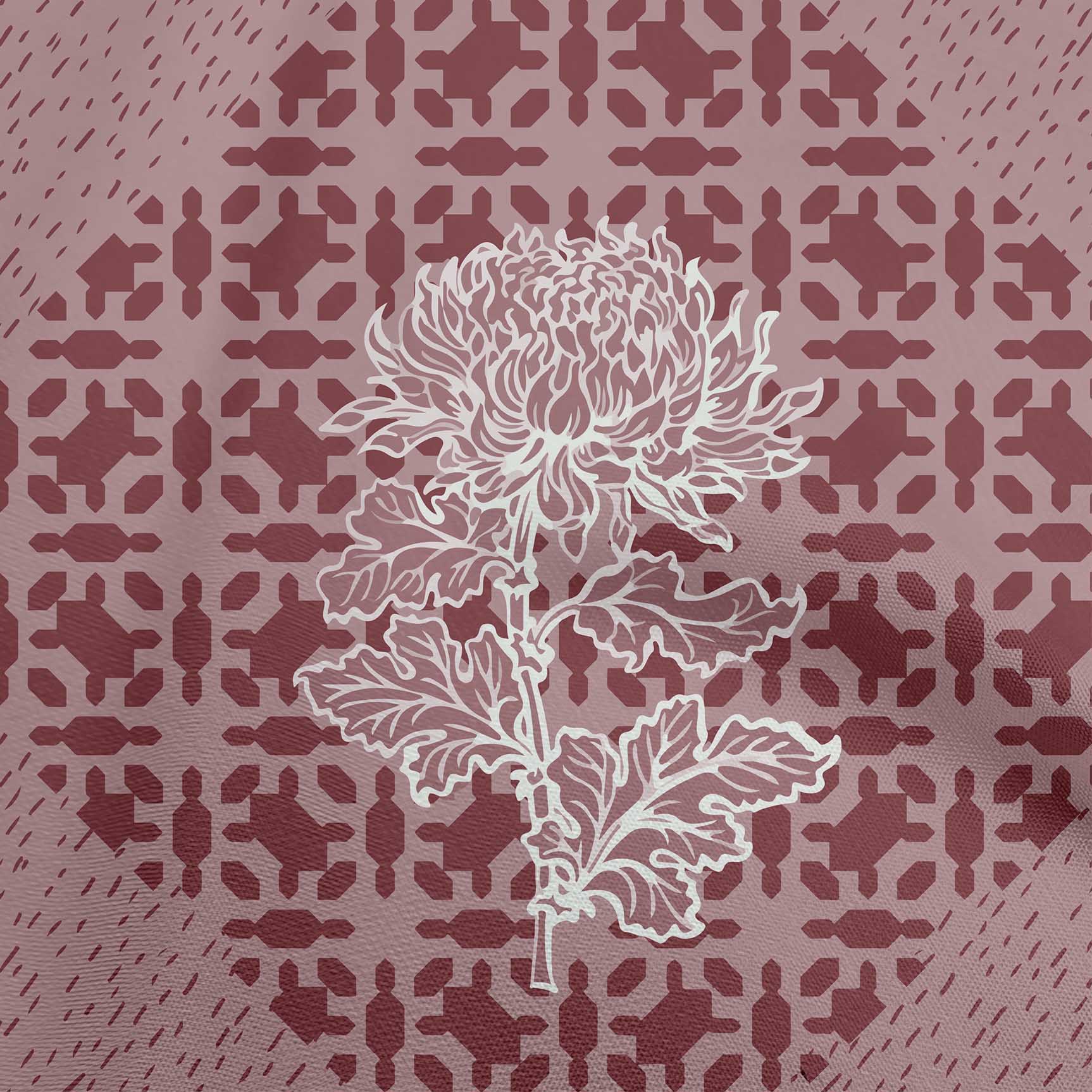 

oneOone Cotton Flex Green Fabric Asian Japanese Floral Geometric With Flowers Diy Clothing Quilting Fabric Print Fabric By Yard 40 Inch 42 Inch Wide - Viscose Chiffon рожевий