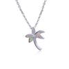 European and American Coconut Tree Pentagram Pendant Necklace with Versatile Temperament and High End Feel