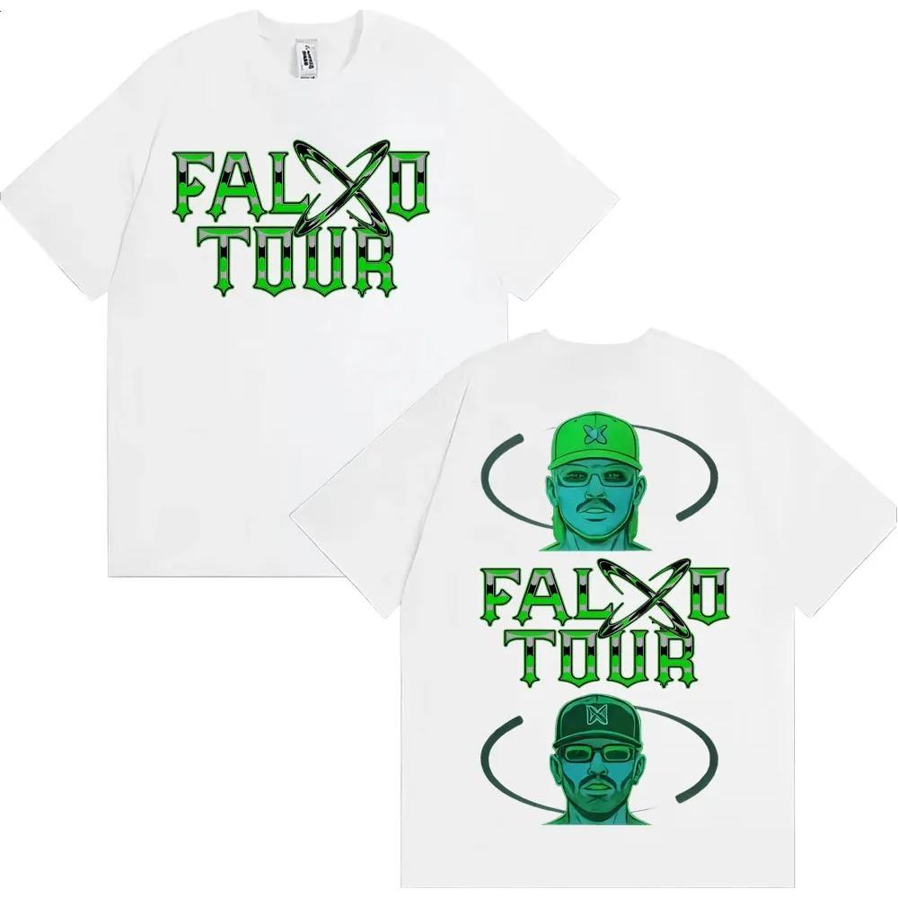 Rapper Feid Ferxxo Falxo Tour Graphic T-shirts Men Women Fashion Hip Hop Streetwear T Shirt Cotton Casual Oversized T-shirt