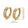 1PAIR environmentally friendly material super flash square zircon stud earrings, women's light luxury fashion temperament versatile earrings