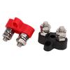 M8 Dual Heavy Duty Terminal Studs 48V Black Red with Copper Terminal Heat Shrinkable Tube Universal