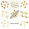 5/10/15Pcs Pendant Bail 18K Gold Plated Brass Curved Tube Spacer Bead Connector Findings,Bails For Pendants,SupplIes For Jewelry