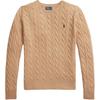 Polo Slim Fit Zopfmuster Rundhals Pullover Damenpullover WMPOSWENC021222-260