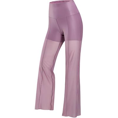 Zenvy Dri-Fit Solid Quick-Dry High-Waisted Lightweight Casual Pants Women Bottoms Gray Purple Red FV7895-523