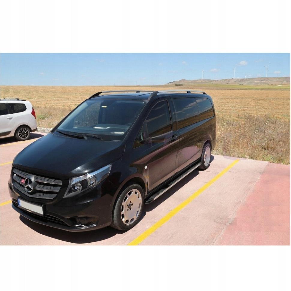 Roof rails MERCEDES W639 W447 VITO VIANO EXTRALONG L3 CHROME