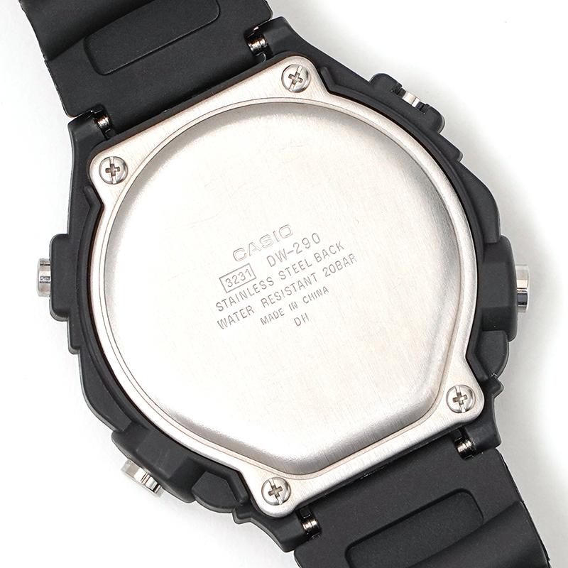 Resin Rubber Replacement Watch Band for Casio DW-290 DW-340 AD-300 Men Black Sport Waterproof Silicone Bracelet Strap 19mm