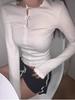 Korean Women's Bow Tie Lace Sweet Slimming Ruffle Long Sleeve T-shirt